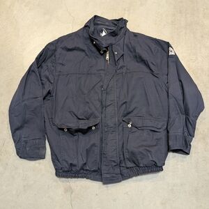 Bulwark FR Mens 2XL Jacket Navy Arc Rating 30.4